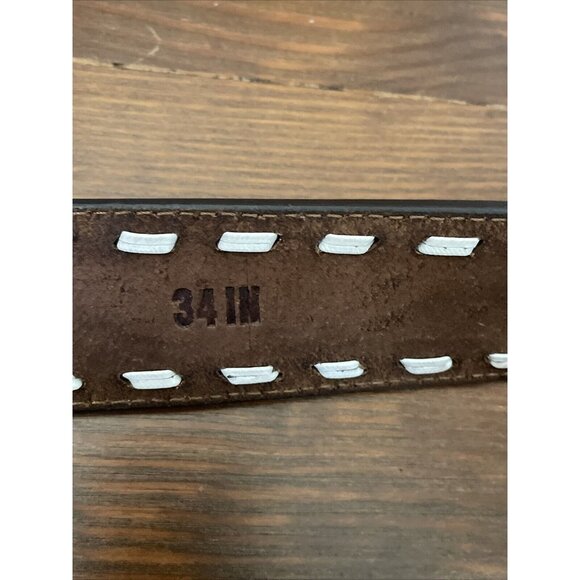 Rarestar Good Leather Western Belt Size Galveston Cowboy Belt Strap Size 34 WS9 - Picture 12 of 12